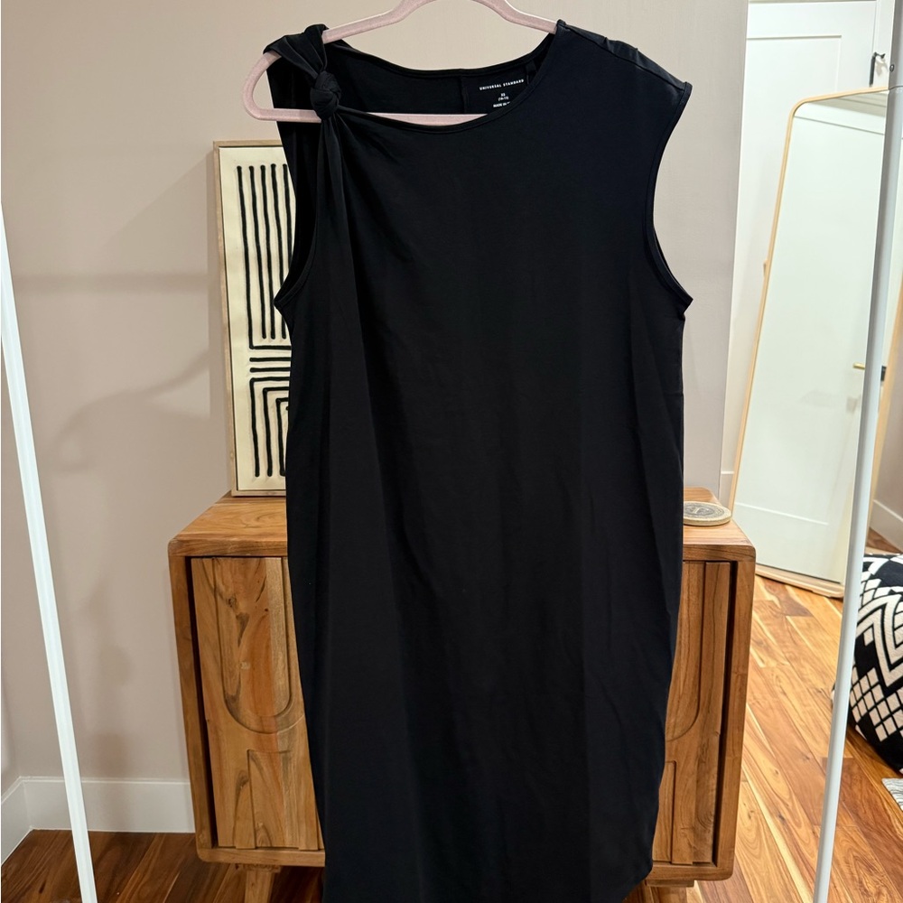 Universal Standard Black Asymmetrical Sheath Dress